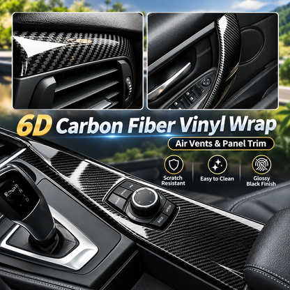 6D Gloss Carbon Fiber Vinyl Wrap Film