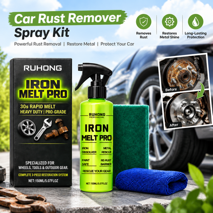 Car Rust Removal Spray Fast Acting Brake Dust Iron Remover Multi