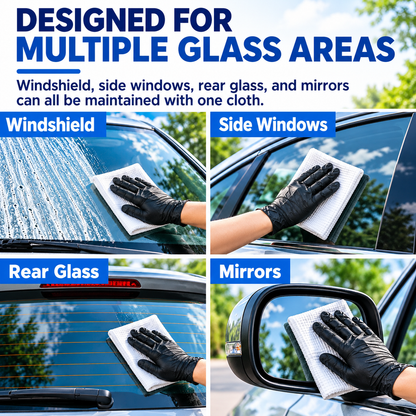 3PCS 24800 Grit Cerium Oxide Car Glass Polishing Cloths