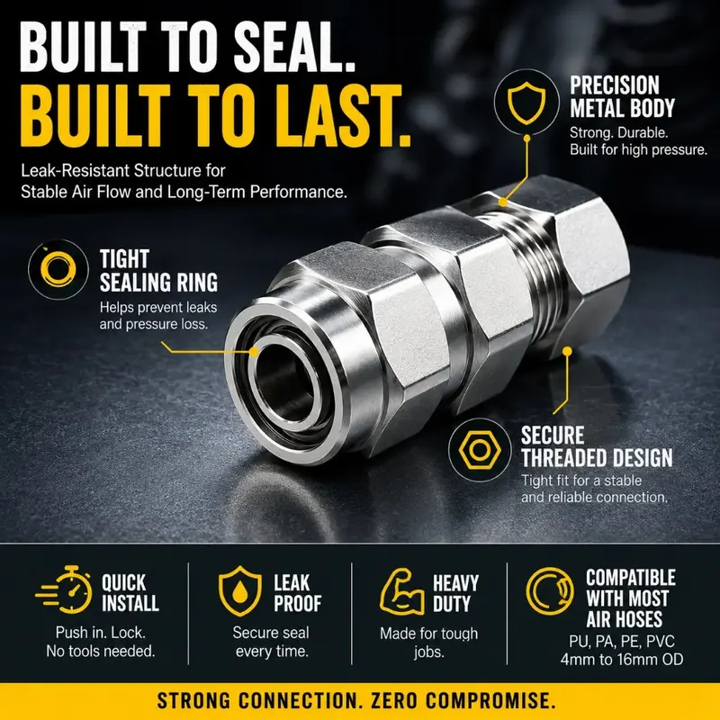 Heavy Duty Truck/RV Pneumatic Air Line Fittings Set