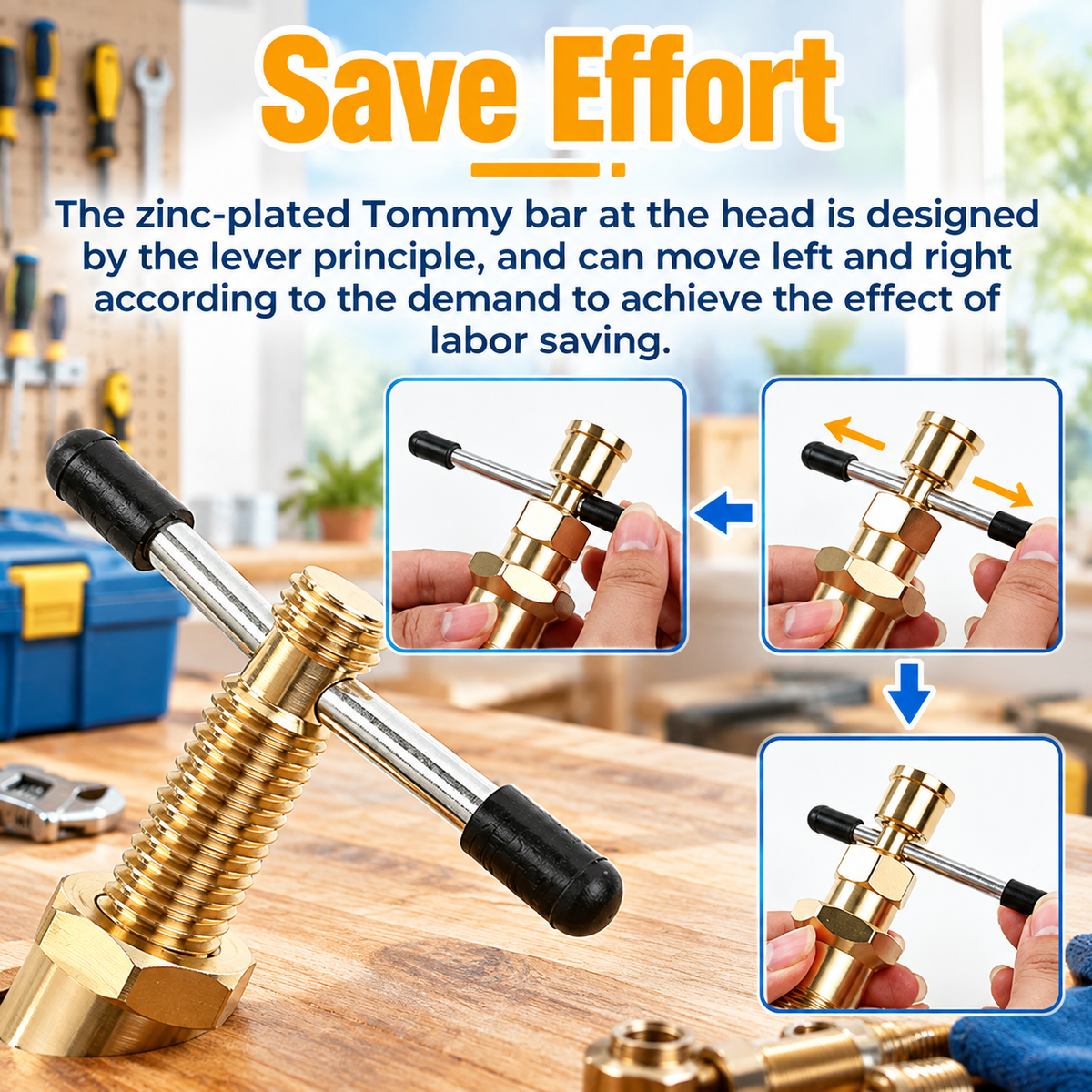 Compression Sleeve Puller Tool Kit for 1/2 & 3/4 Inches Brass NPT Pipe Fittings