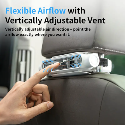 Mini Portable USB Backseat Cooling Fan Quiet Headrest Neck Fan