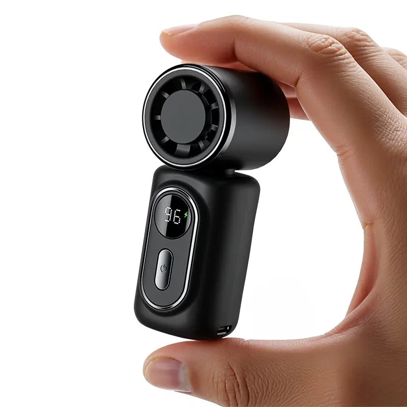 Portable Handheld Clip Fan, 3-in-1 Rechargeable 3000mAh Battery, 5 Speeds, 180° Adjustable Airflow