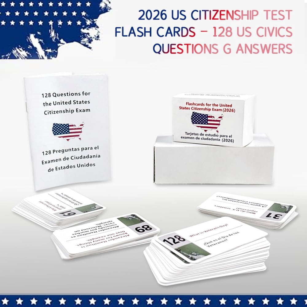 2026 US Citizenship Test Prep Cards – Learn Anywhere, Anytime
