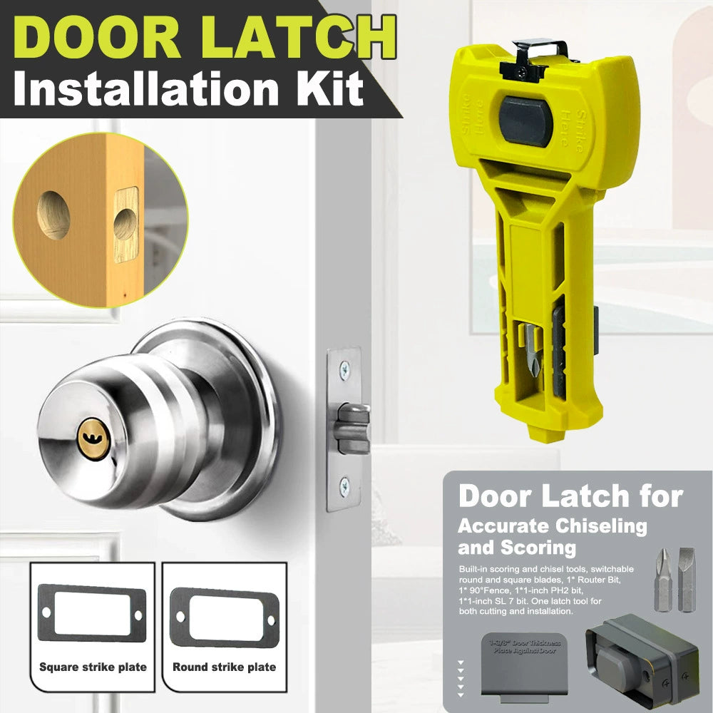 Door Lock Installation Set Chisel Tool Multifunctional Professional for Accurate