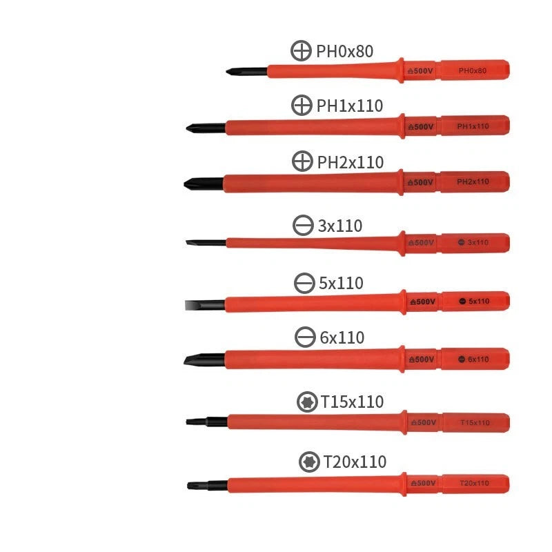 10pcs Insulated Screwdriver Set Electrical Electrician Hand Tool