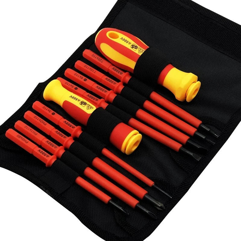 10pcs Insulated Screwdriver Set Electrical Electrician Hand Tool