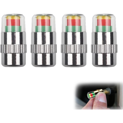 4Pcs Car Tire Pressure Monitor Valve Stem Caps